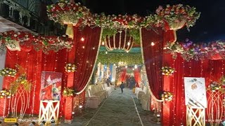 Flower Gate Decoration And Flower stage Decoration wedding decoration [upl. by Askari]