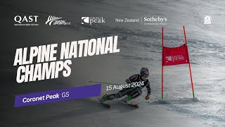 Coronet Peak  ALPINE NATIONAL CHAMPIONSHIPS  Giant Slalom [upl. by Epotimet]