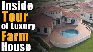 Inside Tour of Luxury Farm House  DHA City Karachi [upl. by Yenffad]