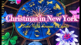 Christmas in NYC 1  2023 Saks Fifth Ave light show [upl. by Otsugua996]