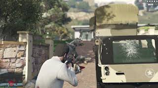 Grand Theft Auto V Stealing Army Fully Bullet amp Bomb Proof Vehicle [upl. by Anilesor]