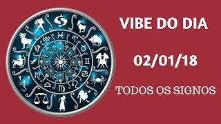 TAROT☆VIBE DO DIA 020118  TODOS OS SIGNOS [upl. by Yroger139]