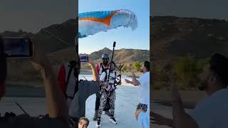 Bary bahi paragliding karte hue 😱 danger viralshort [upl. by Frankel]