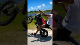 125cc Pit Bike Wheelie  Syx Moto wheelie pitbike [upl. by Geibel272]