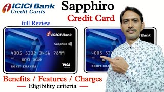 ICICI Sapphiro Credit Card  icici credit card  icici credit card apply  credit card [upl. by Rochkind]