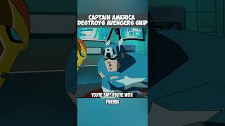 Captain America Destroys Avengers Ship 😲 marvel avengers captainamerica [upl. by Carder612]