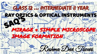 Mirage amp Simple microscope image formation [upl. by Carin]