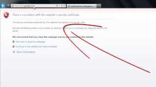 How to Remove Security Certificate error on Internet Explorer [upl. by Eelinnej]