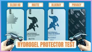 Clear HD  Matte  Blueray  Privacy Hydrogel Screen Protector COMPARISON [upl. by Afton721]