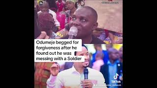 Odumeje begged for forgiveness after finding out he was messing with a Soldier fypシ゚viral funny [upl. by Yaker]