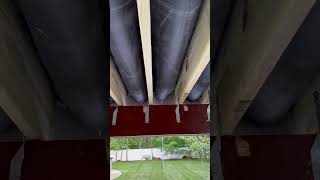 How to Make Dry Space under Deck with EPDM Rubber  Building Deck dryspace deck construction [upl. by Llertal]