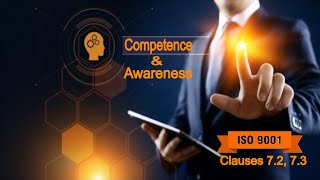 ISO 9001 clause 72 ISO 9001 Clause 73 ISO 9001 COMPETENCE ISO 9001 AWARENESS QMS [upl. by Sneve]