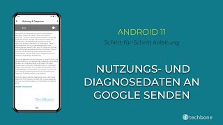 Nutzungs und Diagnosedaten senden Android 11 [upl. by Semaj]