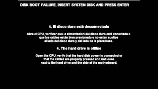 ✅VARIAS SOLUCIONES  DISK BOOT FAILURE INSERT SYSTEM DISK AND PRESS ENTER 💙WINDOWS 10 5 [upl. by Mian]