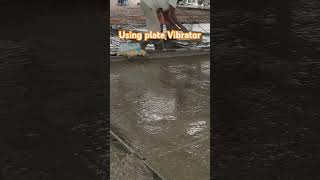 Using plate Vibrator  vdf  trimax flooring [upl. by Asilem]