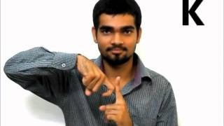 Learn Indian Sign Language  Part 1 Alphabets [upl. by Loreen]