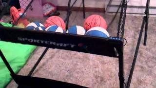 Sportcraft Step Back 3 Indoor Basketball Game Review [upl. by Attenad841]