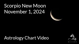 Scorpio New Moon  The Depths of Transformation and Soul Memories Arising  2024 Astrology [upl. by Fretwell548]