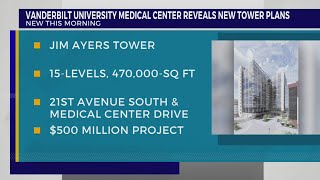 Vanderbilt University Medical Center reveals new tower plans [upl. by Ahsiled685]