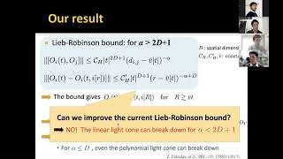 Tomotaka Kuwahara  Information propagation in long range interacting systems [upl. by Breban]