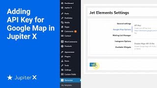 Adding API Key for Google Map in Jupiter X [upl. by Cira]