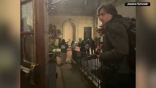 Protesters smash glass take over Columbia Universitys Hamilton Hall [upl. by Ariaz348]