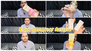 Esha Organic Product Review  Organic Face washes and Serums  Majobymajid [upl. by Heiner]