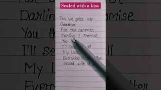 Sealed With A Kiss Verse 1  Jason Donovan lyrics lyrics shorts [upl. by Tannen]