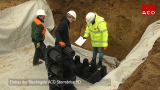 Einbau ACO Stormbrixx HD Rigolensystem [upl. by Emmi]