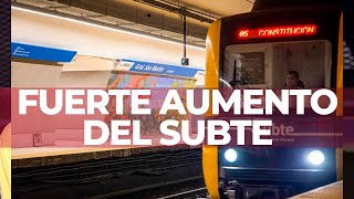 FUERTE AUMENTO DEL SUBTE QUÉ DICEN LOS PASAJEROS DEL NUEVO AUMENTO [upl. by Theta468]