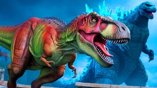 🔴All BABY GODZILLA KONG vs Mecha dinosaurs fossils Episodes IndoraptorSkeletons Animation Cartoon [upl. by Vashtia]