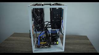 Mining rig 6x ASUS 1060 Strix 6G 144 MHs ETH  2300 MHs SIA [upl. by Denyse]