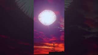 Sunset vs fireworks 🎇✨🥺 sunset fire viral fypシ foryou shorts viralreels viralvideo [upl. by Dorris]