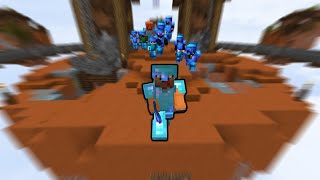 Skywars Clutch God VS 11 YouTubers Minecraft Manhunt [upl. by Aynekal381]