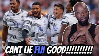 THE FIRST TIME WATCHING Fiji Flying Fijians Rugby Team HIGHLIGHTS REACTION [upl. by Aicilic509]