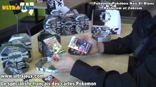 Pokemon 2011 Tin Box Noir amp Blanc Reshiram et Zekrom  wwwultrajeuxcom Open The Box [upl. by Leinaj]