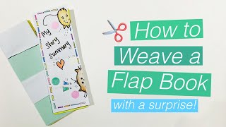 How to make a flap book  weave it [upl. by Amandy]