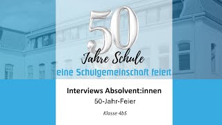 50JahrFeier  Interviews Absolventinnen [upl. by Hsara]