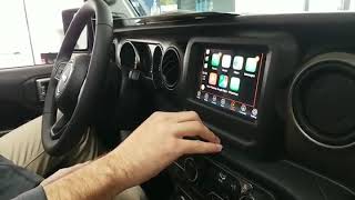 How to Connect Apple CarPlay Uconnect 4 with 7 inch display in a 2019 Jeep Wrangler [upl. by Ystap]