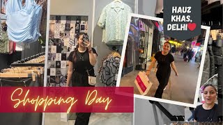 Went to quotHauz Khas Villagequot for Shopping🛍️ delhishopping hauzkhas shein shoppingvlog sss [upl. by Iliak]