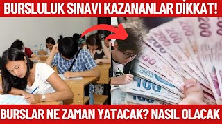 2024 Bursluluk sınavı kazananların bursu ne zaman yatacak Burslar ne zaman yatacak [upl. by Kaslik]