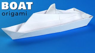 Origami boat How to make paper boat from A4 without glue [upl. by Edobalo]