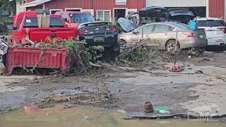 08092024 Westfield Pennsylvania  Flash Flood Emergency  Damage  Water in Homes [upl. by Ainitsirc]