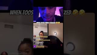 When Toosii realized his live with his homie😂 toosii hiphopmusic viralshort viralvideo [upl. by Dode889]