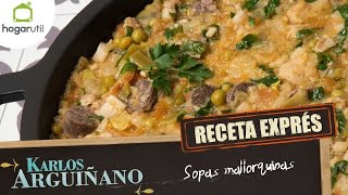 Receta Exprés Sopas mallorquinas [upl. by Oirram320]