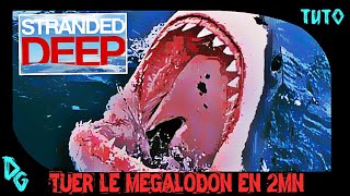 STRANDED DEEP  Tuer le mégalodon en 2mn [upl. by Artina613]