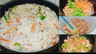 How to make chicken vegetable🥦🥕🌽fried ricechinese chicken vegetable fried ricekhanapakana29 [upl. by Annawik46]