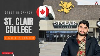 St Clair College Canada  Windsor Toronto  All Details [upl. by Ylatan]