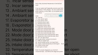 FATC Fully Automatic Temperature Control [upl. by Dagmar]