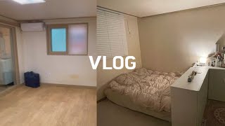 VLOG 인생 첫 자취  이사 브이로그  5평 원룸 꾸미기  🏠 [upl. by Aubigny]